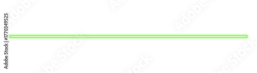 Photos Bright neon green horizontal line graphic on transparent PNG