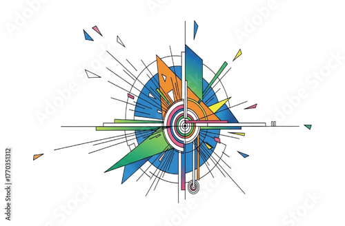 Abstract Geometric Vector Art