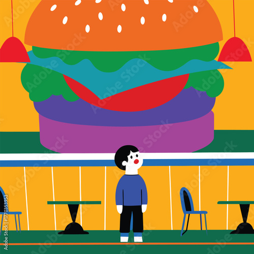 burger and hamburger