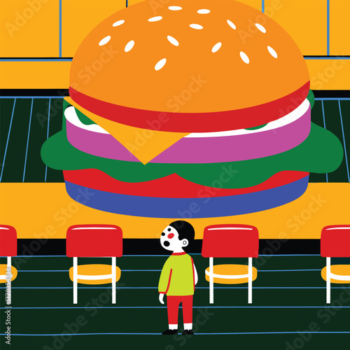 burger and hamburger