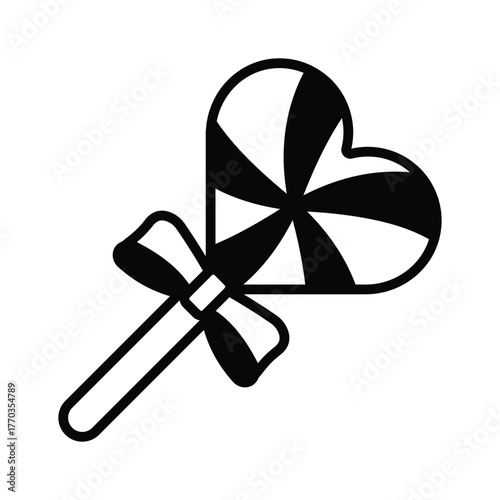 Get this creatively designed glyph icon of lollipop, premium icon