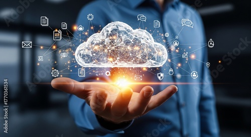 Futuristic Cloud Computing: Professional Presenting a Global Digital Network