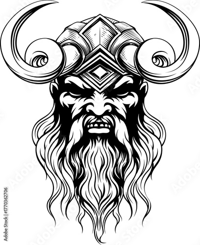 Viking Warrior Man Strong M...