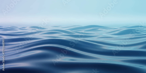 Calm ocean waves a serene blue water surface ideal for backgrounds and calming visuals