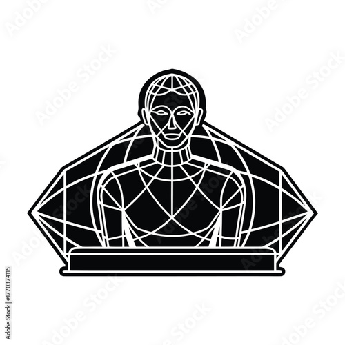 Sculpted silhouette showcases interactive design