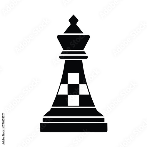 Flat Vector Icon of Chess Board