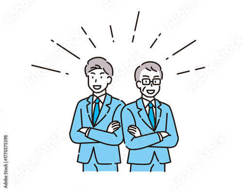 ビジネスマン　二人