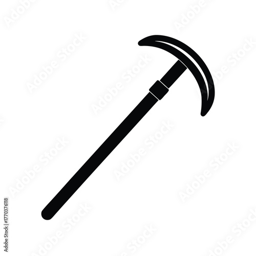 Flat Vector Icon of Crowbar