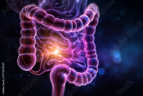 Substance P involvement in the perception of pain in the gut.