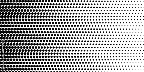 Abstract halftone circle dot pattern on background. Polka dot pattern template Monochrome dotted texture modern seamless. Dots pop art comics with summer background. Vector blot half tone collection. 