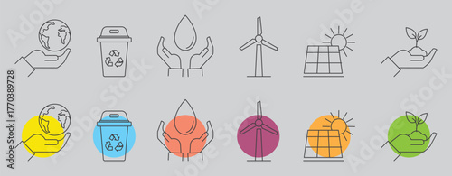 Modern Technology & Mobile Icon Set – Barcode, Scanner, App & Payment Vector Collection