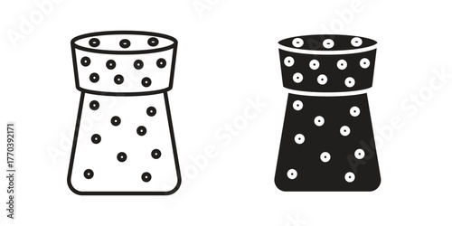 Cork icon illustrations collection. editable stroke outline and flat style