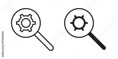 Due diligence icon illustrations collection. editable stroke outline and flat style