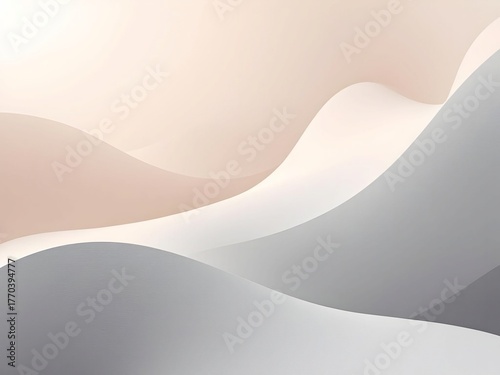 Soft Wavy Abstract Forms with Pastel Gradients