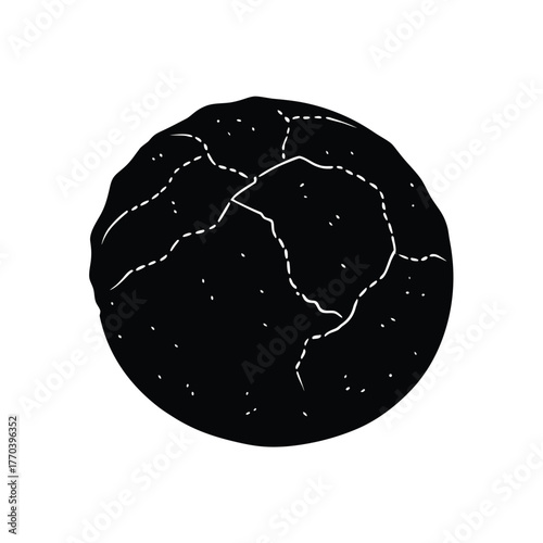 Cracked Surface Chocolate Ghriba Design