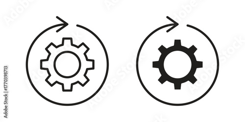 Recovery icon illustrations collection. editable stroke outline and flat style