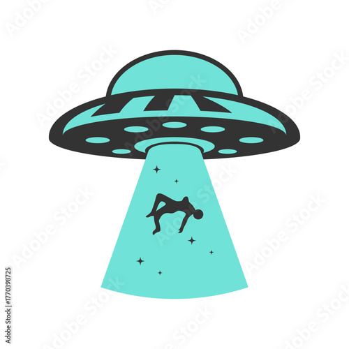 UFO plane icon design