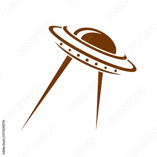UFO plane icon design