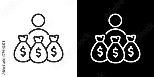 Buyer Icon Line Vector Illustration