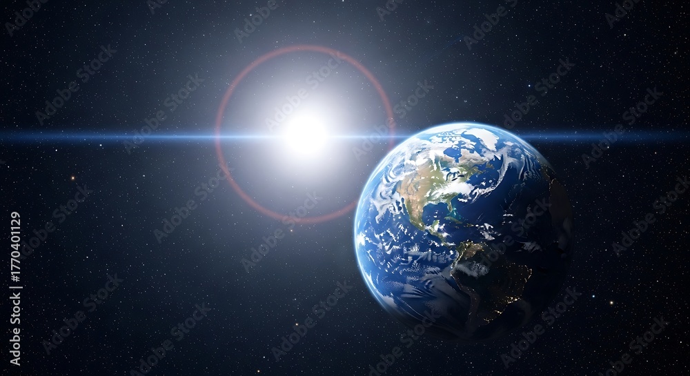 Obraz premium Earth from Space - A Stunning View of Our Planet.