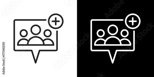 Follower Icon Line Vector Illustration