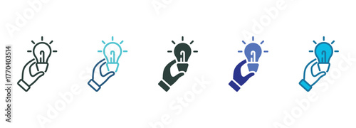 Solution Icon Set Multiple Style Of