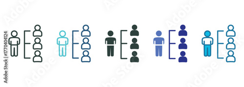 Organization Icon Set Multiple Style Of