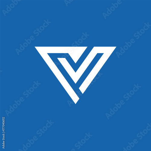 Initial Letter V Arrow Logo Design Vector Template