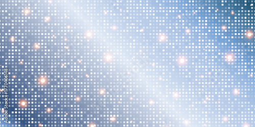 Iridescent sequin mosaic texture background. Abstract shining halftone wallpaper. Pop up comic glitter sparkles backdrop. Retro vector design template