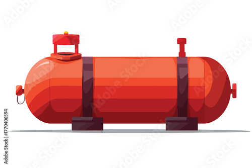 propane tank stock image isolated vector style