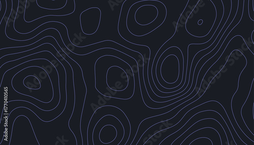 Abstract Topographic Contour Line Background Pattern