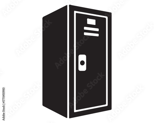 3d render of a modern computer case with lock,3d rendered illustration of a computer case