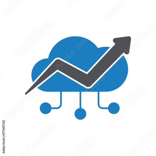 Cloud Computing Vector Icon which can easily modify or edit