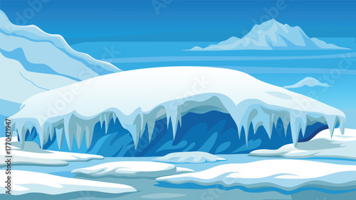 snow surface frozen texture design.