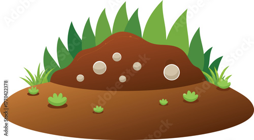 soil grain surface texture design.