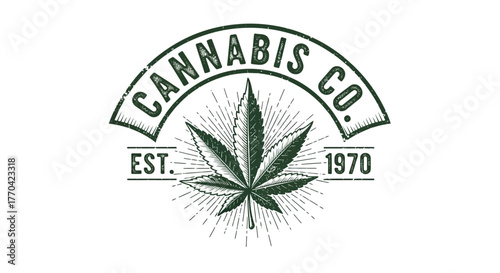 Cannabis Co. logo with a cannabis leaf and the text "EST. 1970".