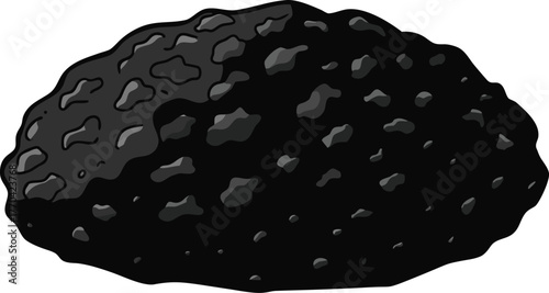 volcanic rock rough black texture.