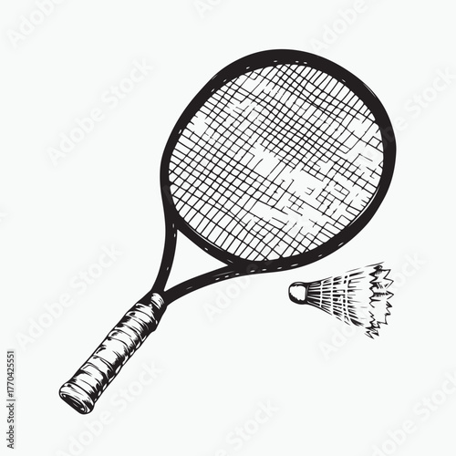 tennis racket with ball