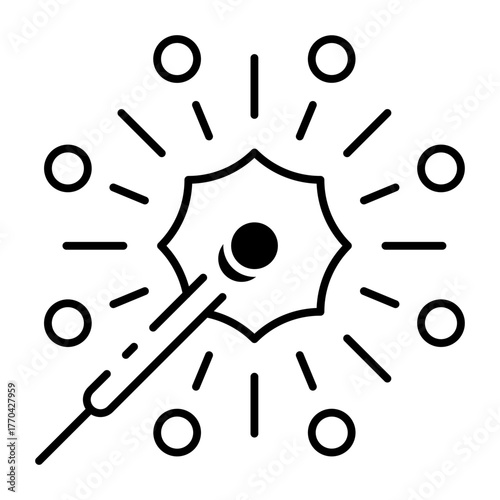 This Sparkler icon is suitable for Christmas Party.