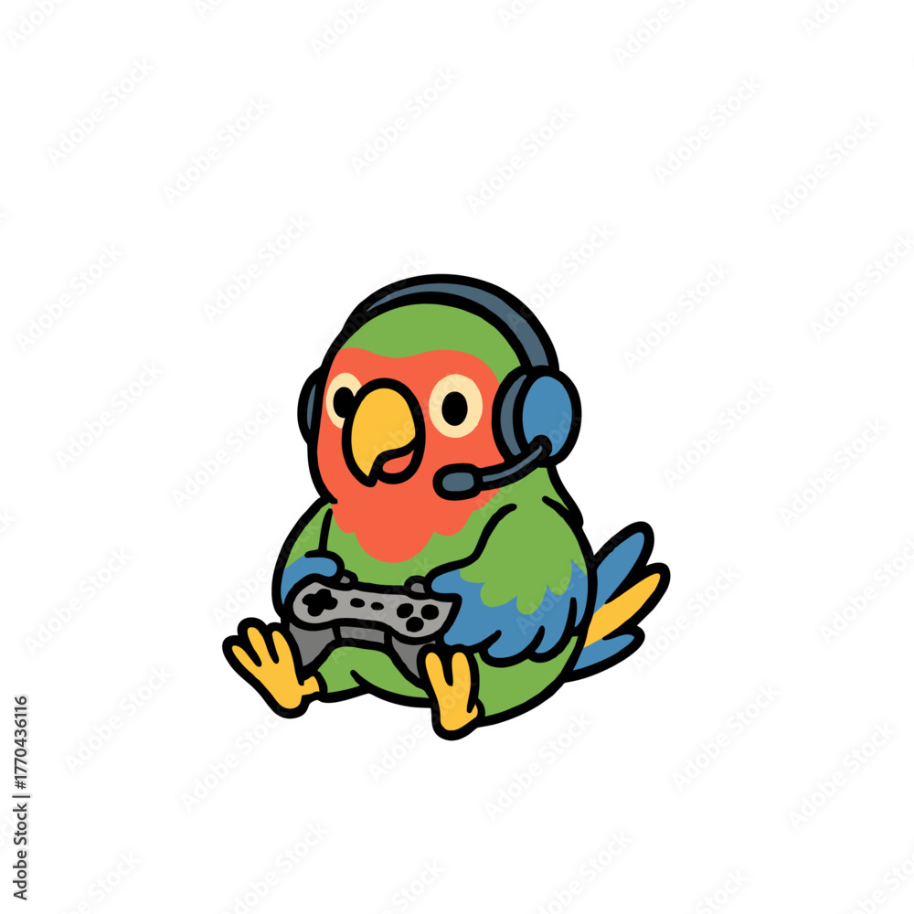 Obraz premium PARROT GAMER