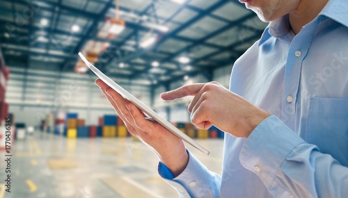 Smart Augmented Reality, warehouse management on tablet computer