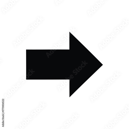 Free Download Black Arrow Pointing Right Simple and Direct Navigation Symbol - GFXLoad