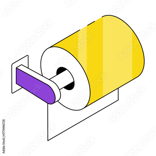 A perfect design icon of tissue roll
