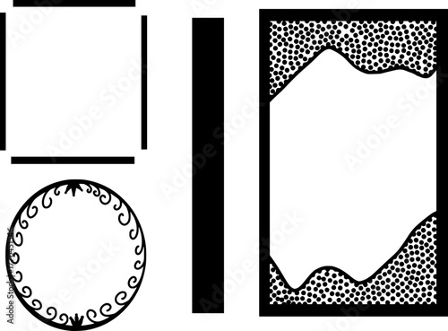 black and white frame