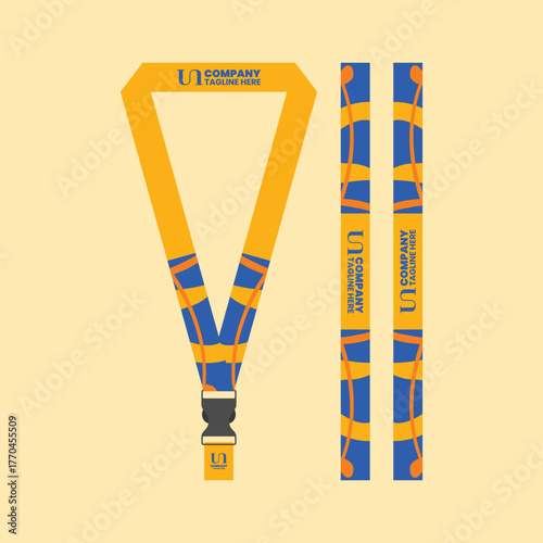 Office and company ID card lanyards 