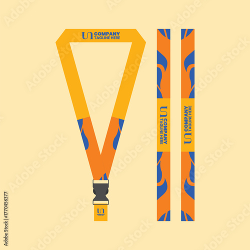 Office and company ID card lanyards 