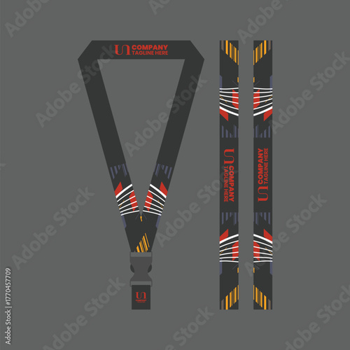 Office and company ID card lanyards 