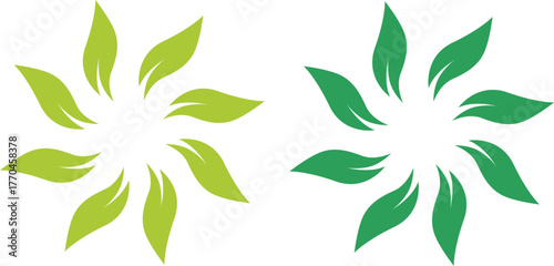 Eco Bio Leaves Product Sign Symbol Logo Vector
