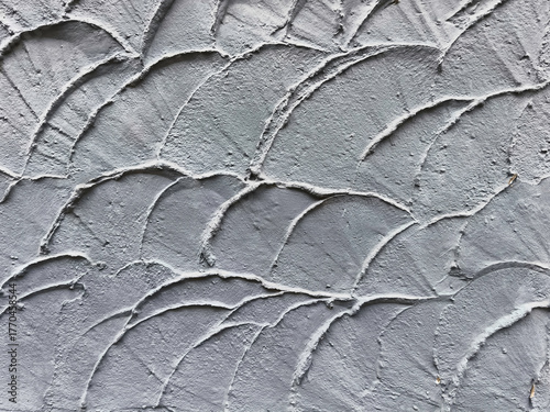 Close-up of the decorative wall plaster detail