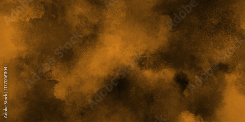 Abstract black and ORANGE fantasy watercolor background abstract fire flame grunge texture background .Old vintage grunge pattern distressed bright ORANGE paper .decorative pattern background